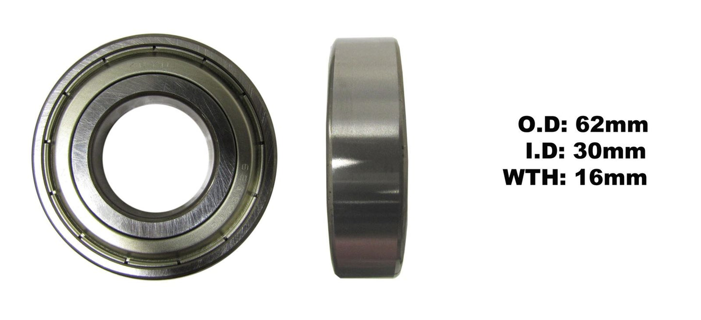 Bearing Koyo 6206ZZ(I.D 30mm x O.D 62mm x W 16mm)