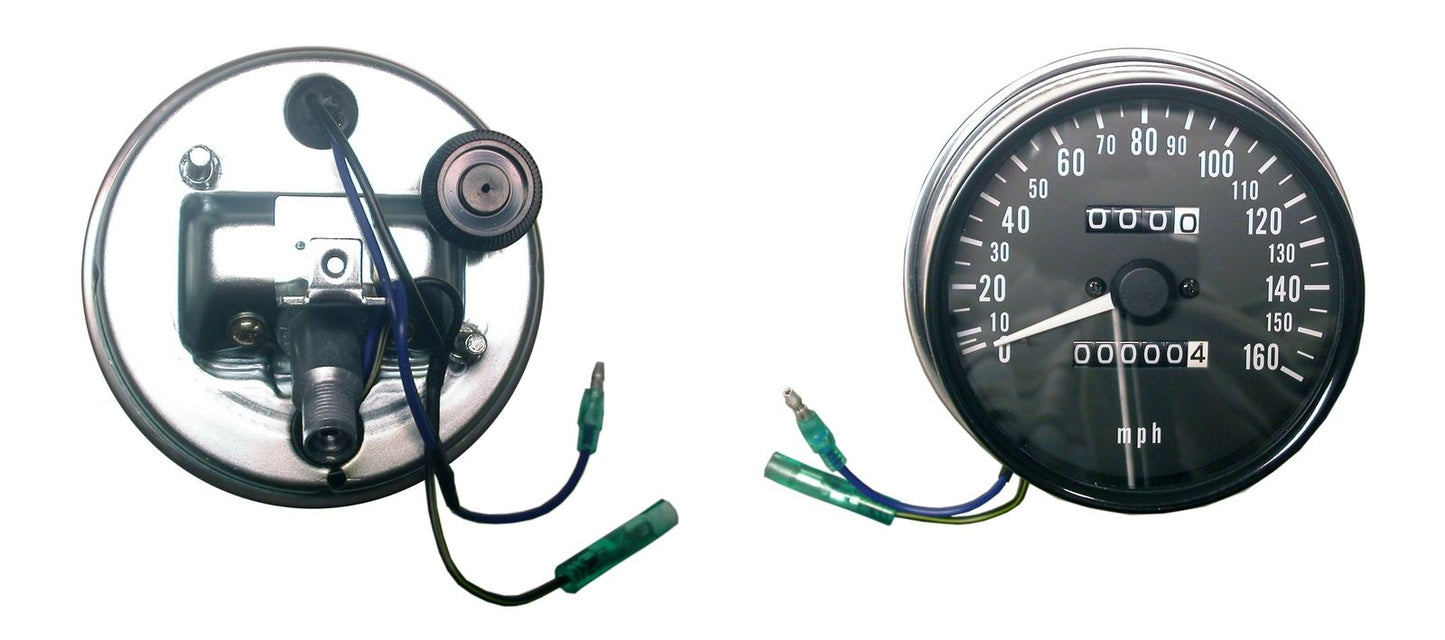 Clock Speedo Kawasaki Zs MPH up to 160 MPH