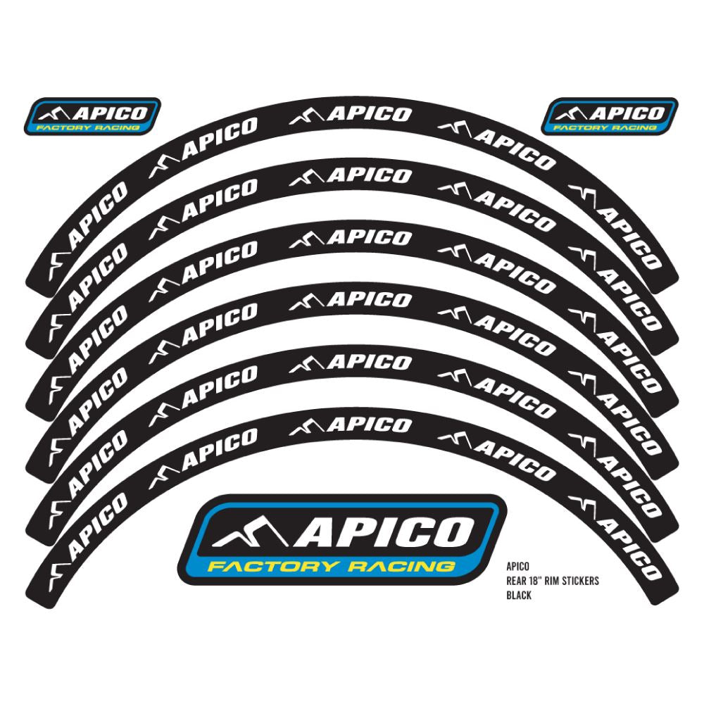 Rim stickers FOR Black (WhiteText)