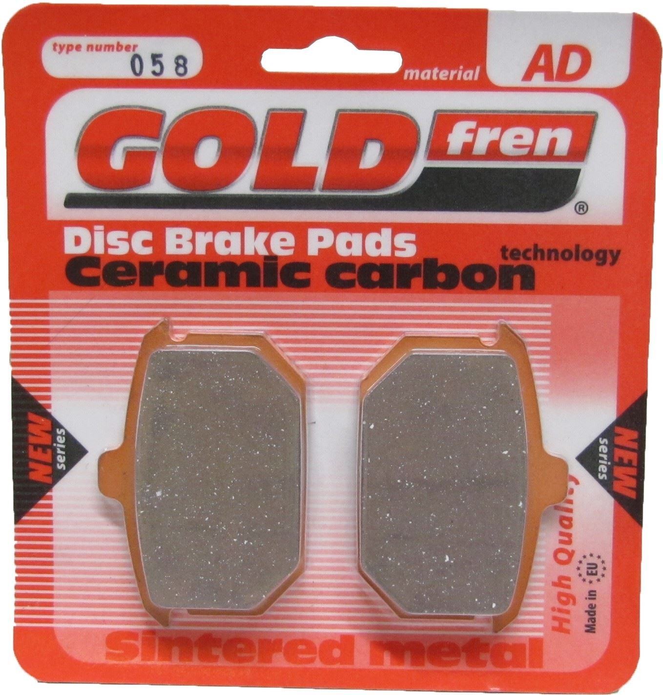 Goldfren Brake Pads AD058, VD918, FA78, FDB335/R, SBS549