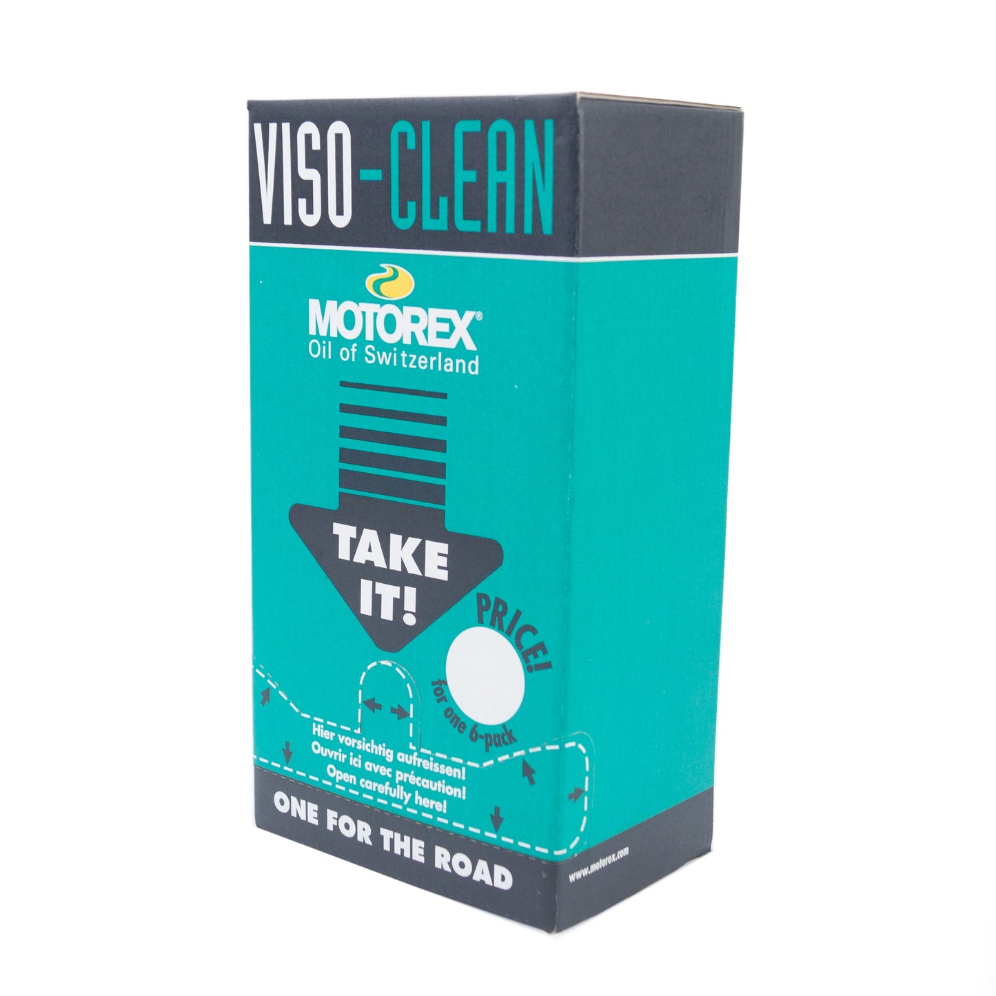 MOTOREX VISOR CLEAN 72 WIPES. 12 PACK OF 6 WIPES
