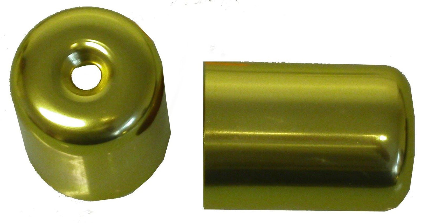 Handlebar Bar End Cover Gold For Suzuki GSXR1100WP WR (Pair)