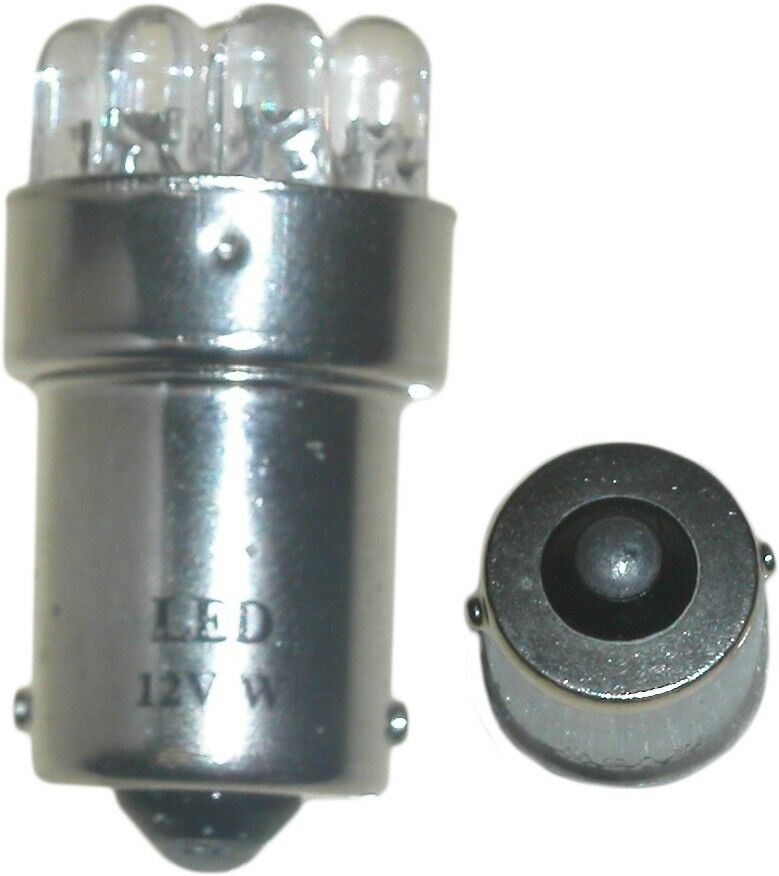 Bulb BA15s 12v LED Small Clear replaces 12v 8w to 12v 15w