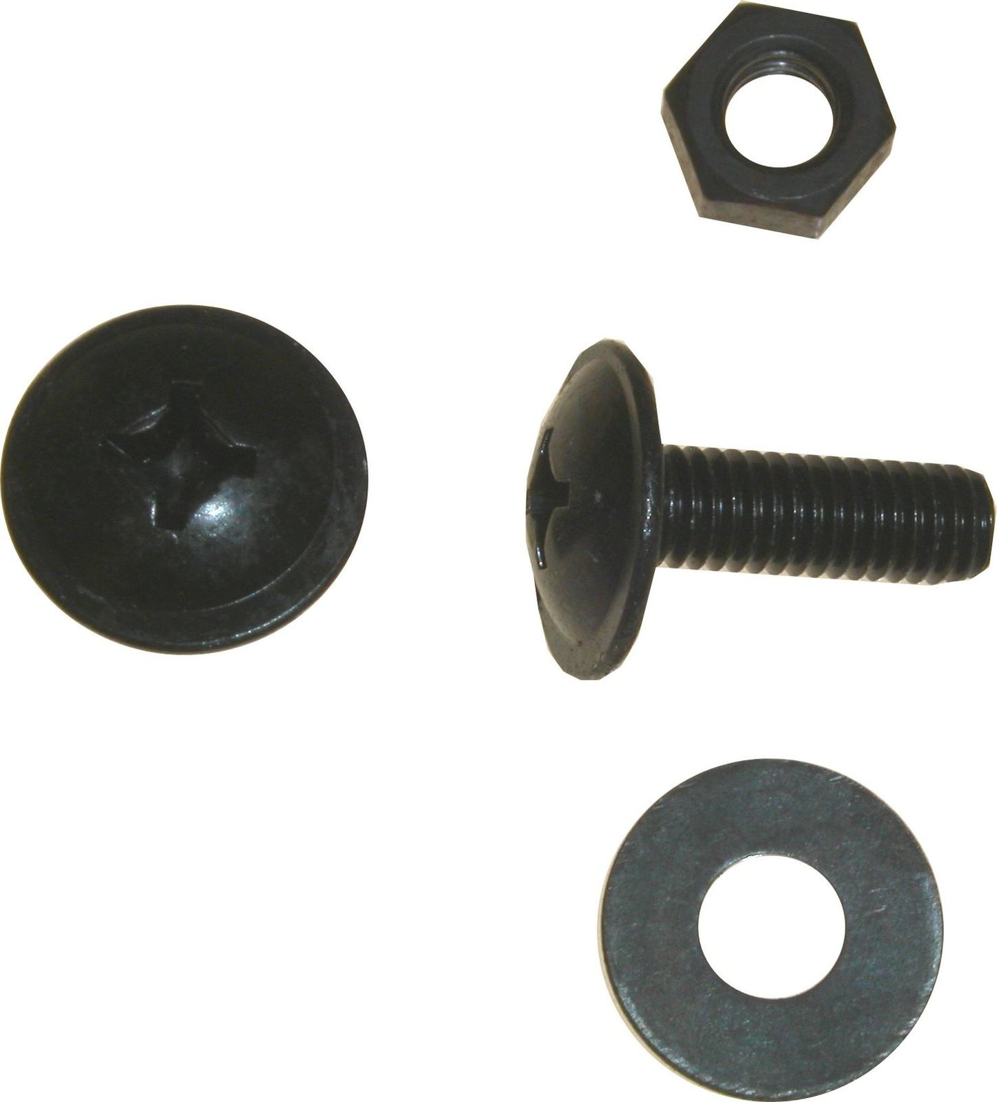 Screws Fairing 6mm x 18mm,Head 16.50mm Black(Pitch 1.00mm) Per 10