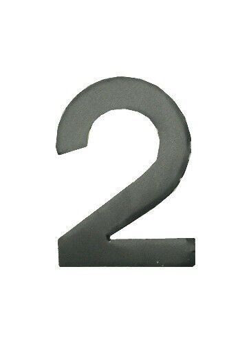 Digit '2' 1.75" Gloss Black (Per 10)