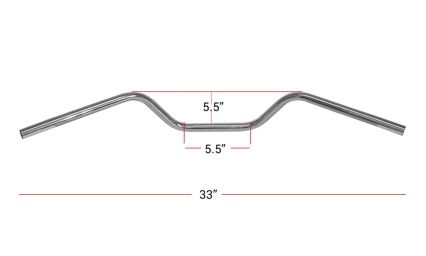 Handlebar 7/8'' Chrome 5.50'' Rise