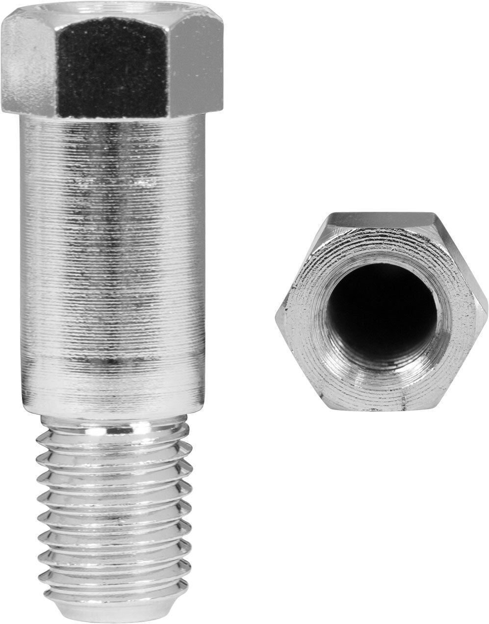 Mirror Adaptor Chrome 8mm Internal Thread to 10mm External Thread