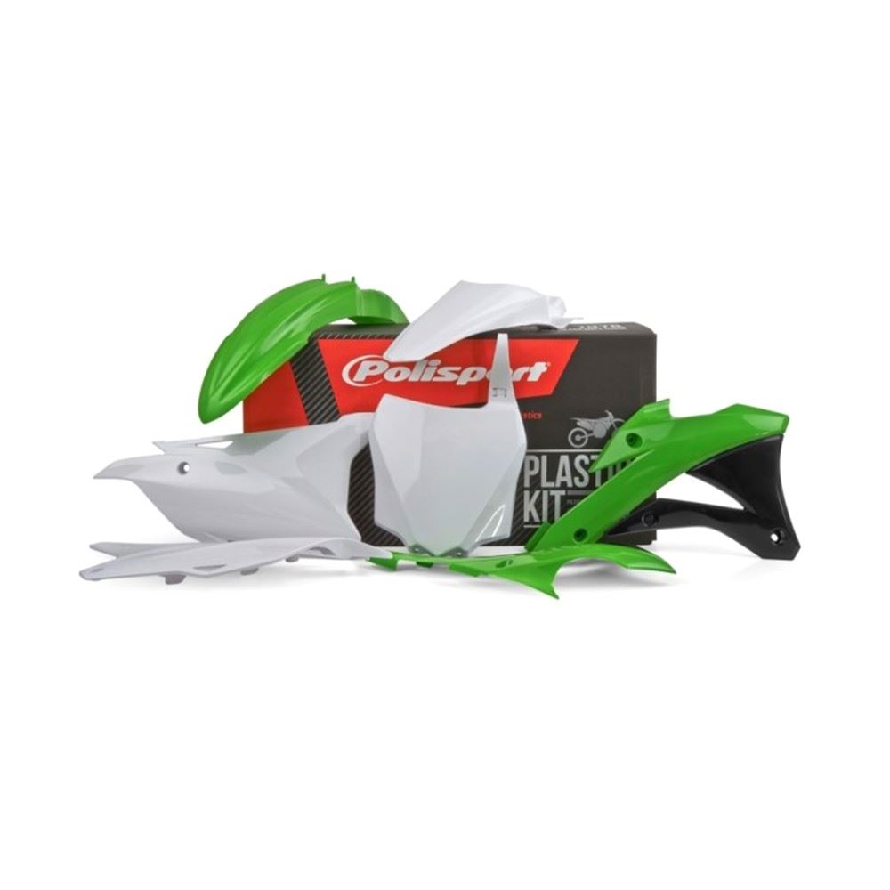 POLISPORT PLASTIC KIT KAWASAKI KX85 14-21, KX100 14-20, KX112 21>, OEM 16-19