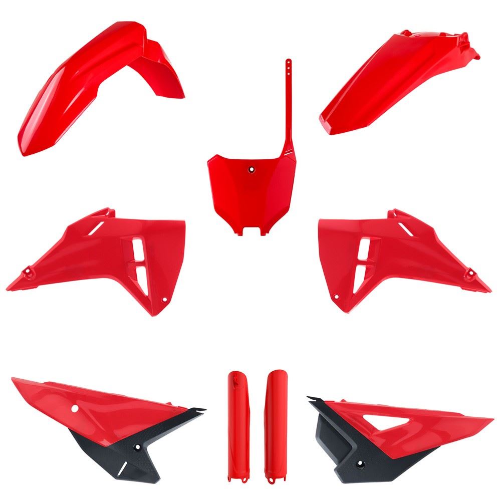 POLISPORT PLASTIC KIT + FORK GUARDS HONDA CRF250R 2025, CRF450R 2025, OEM STYLE