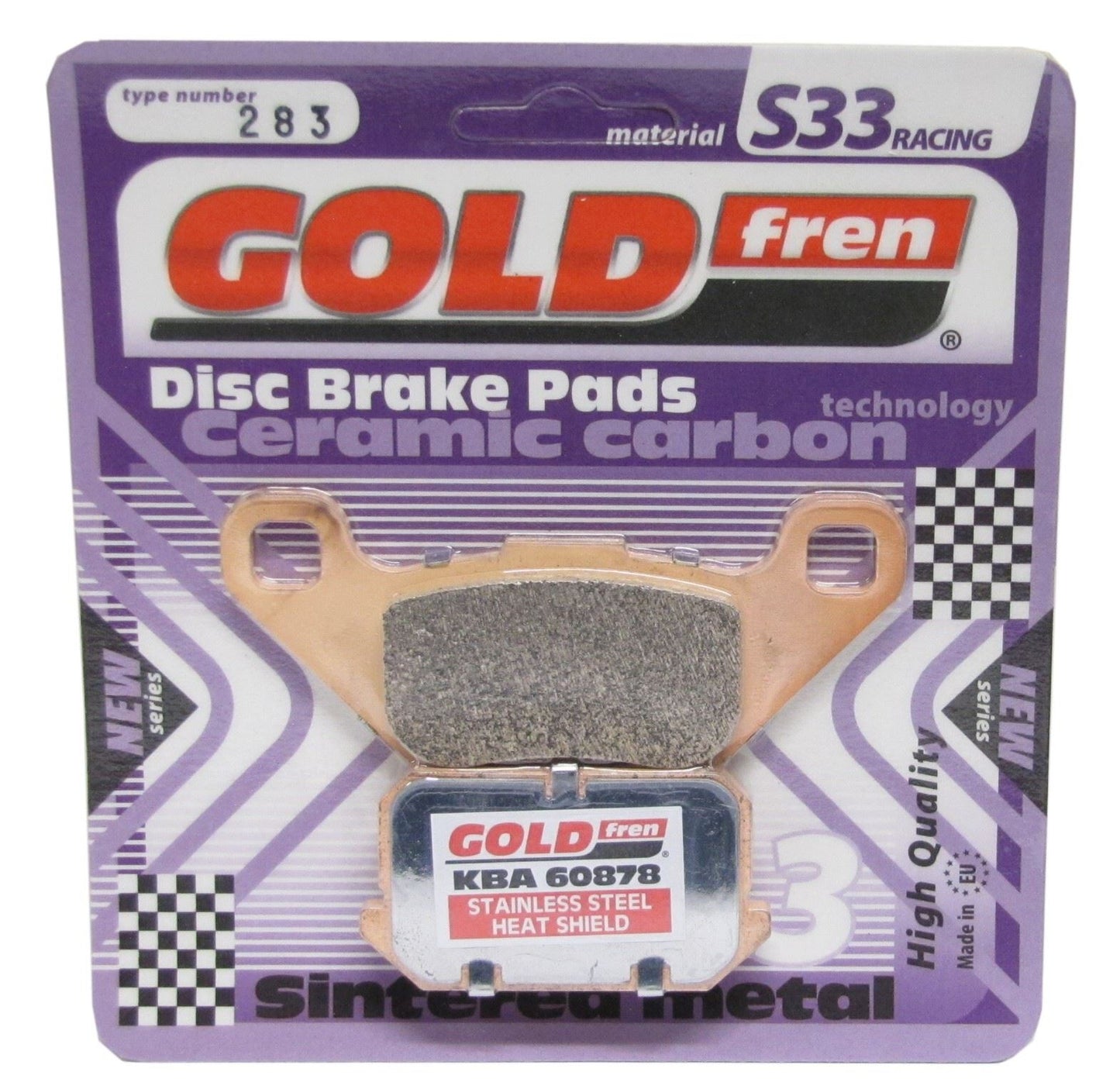 Goldfren Brake Pads S33-283, FA431 as fited to Adly, CPI, PGO 250 Quad Rea