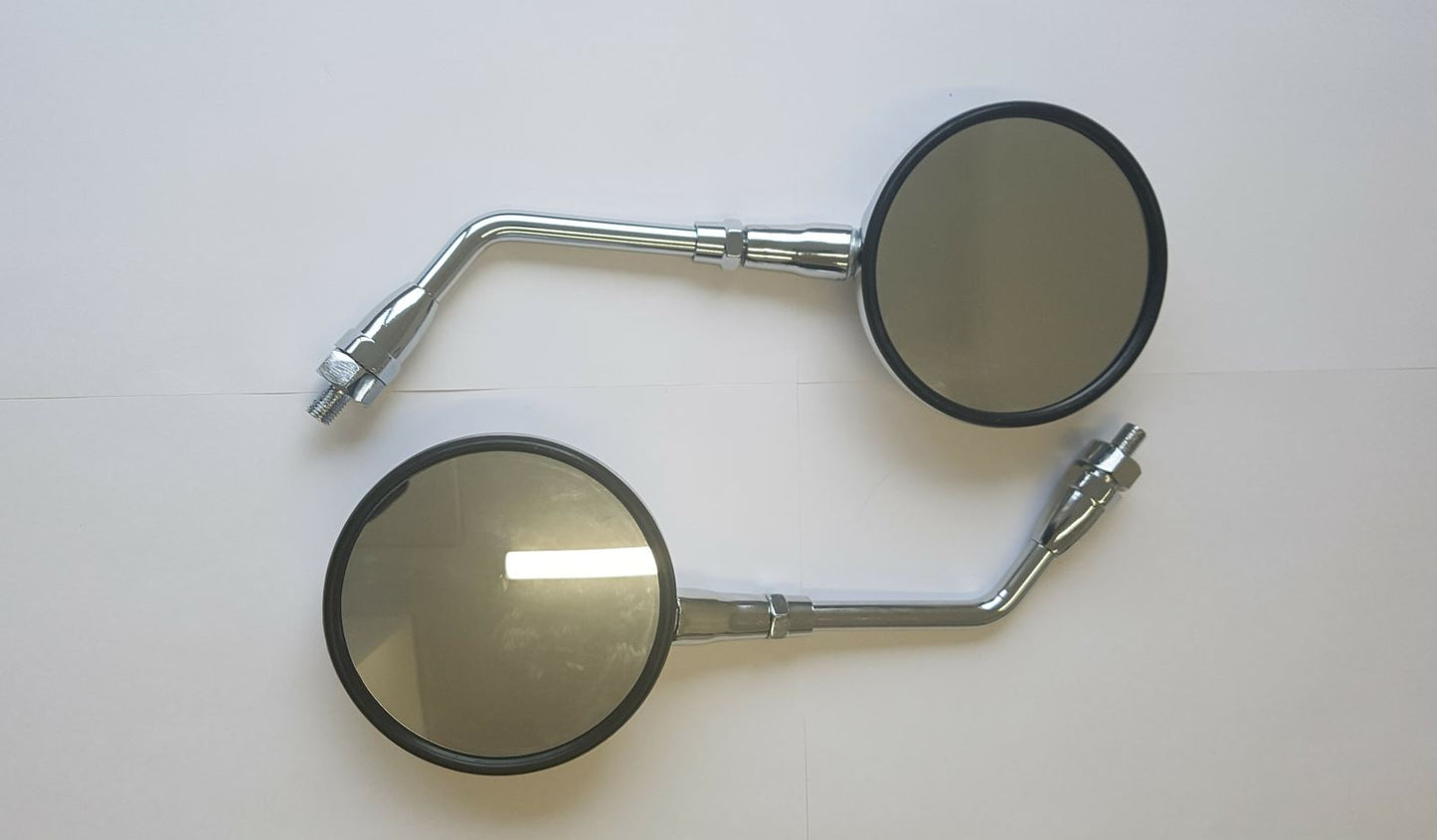 Mirrors 10mm Chrome Round Left & Right