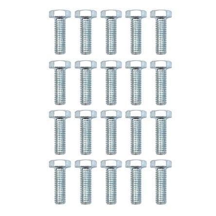 M8x25 HEX BZP 8.8 BOLTS PK/20