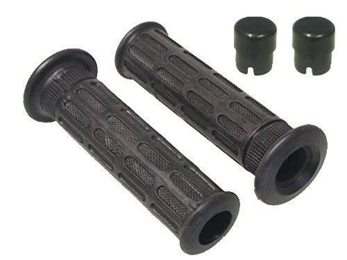 Grips Honda Style Black Bar End Type Both Grips 7/8"(130mm) (Pair)