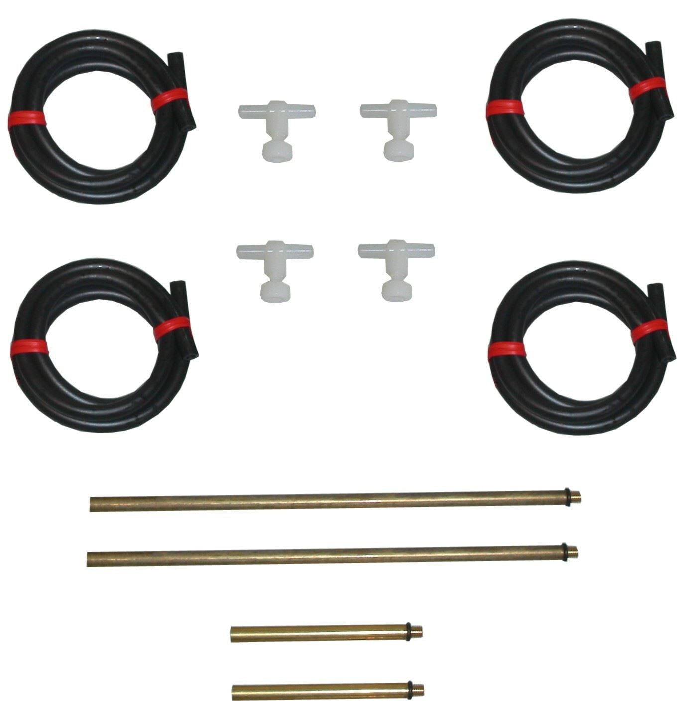 Vacuum Gauge Replacement Hoses T-Pieces & 5mm Brass Fittings (Set)