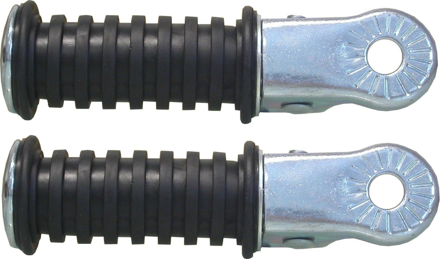 Footrests Rear Round bolt on as fitted to Yamaha RD250/350LC (Pair)
