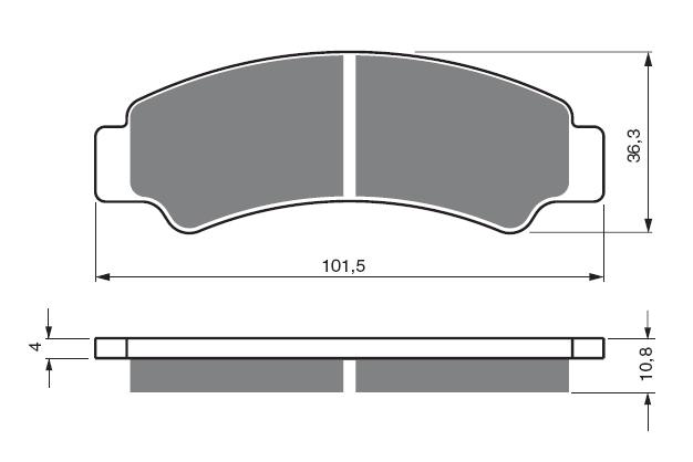 Goldfren Brake Pads AD389 CF Moto Pair