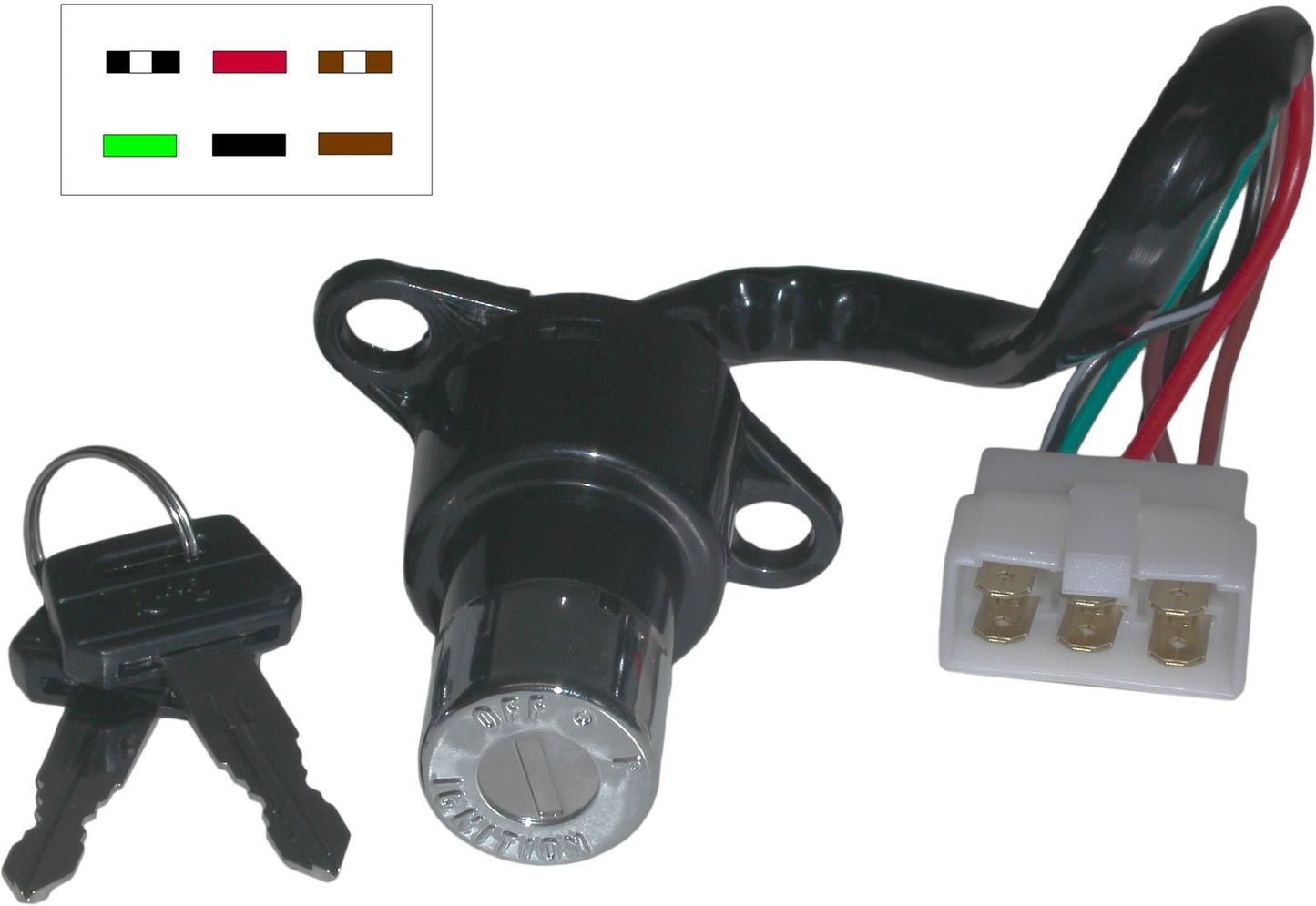 Ignition Switch Honda CB250N Superdream, RS,T,1 78-01 (6 Wires) (50mm Centres)
