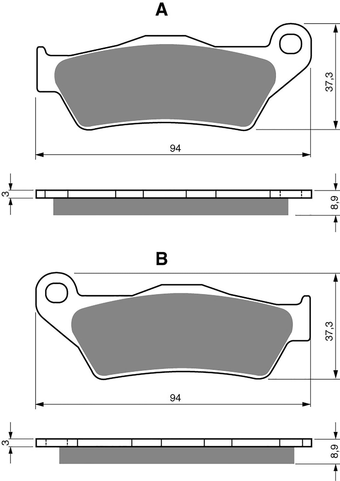 Goldfren Brake Pads AD349, FA643