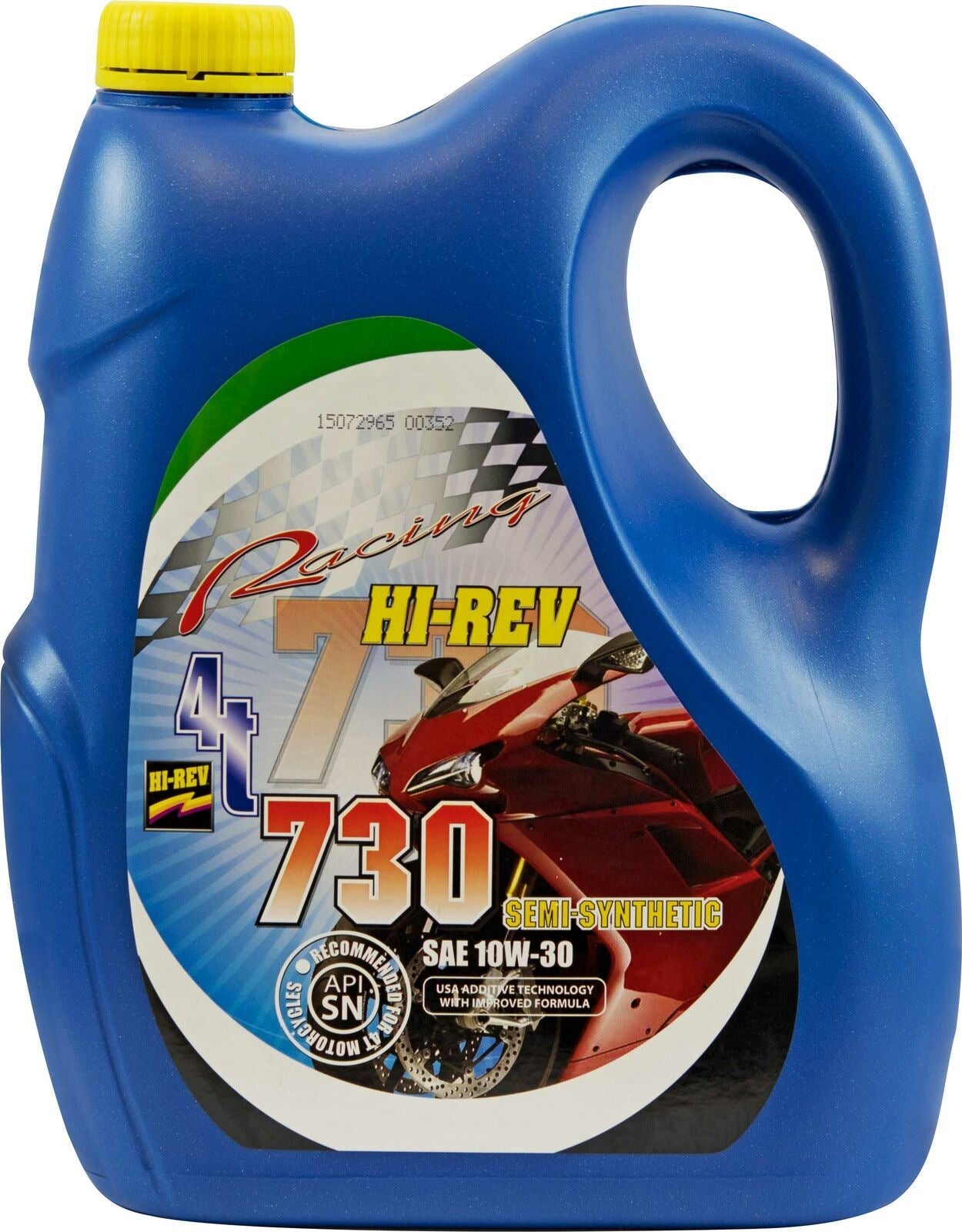 Hi-Rev 730 4T Semi Synthetic 10w/30 4 Stroke Oil API SN