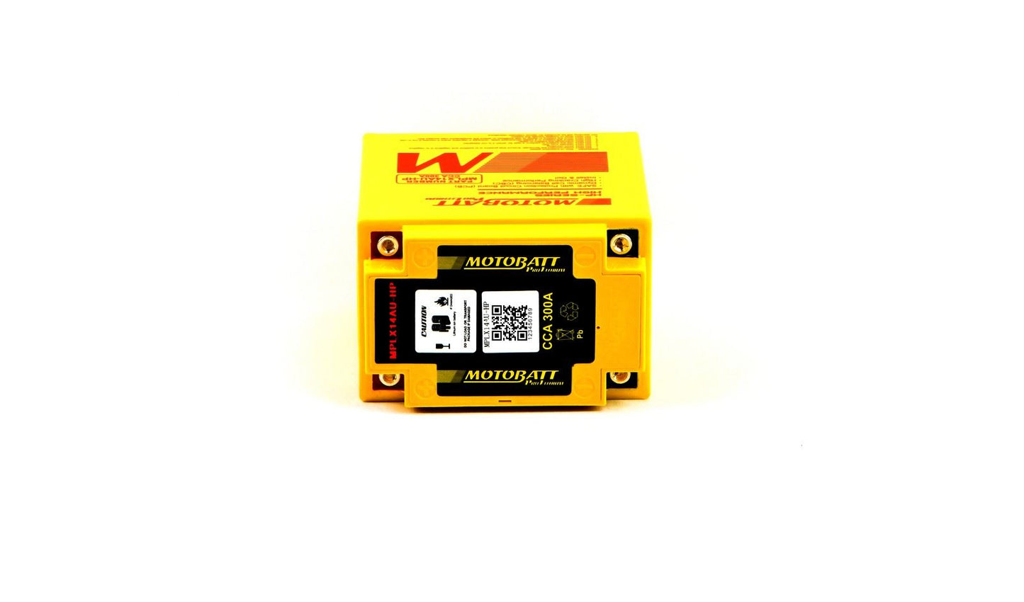 Motobatt Pro Lithium Battery MPLX14AU-HP With Charge Protection Circuit