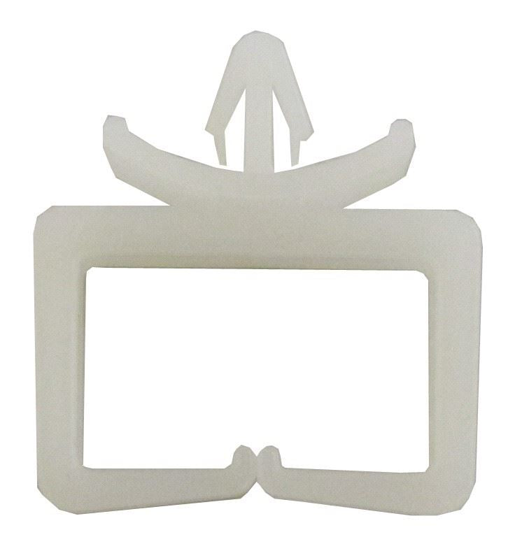 Square Wire or Cable Clip that fits into a 5mm hole (Per 10)