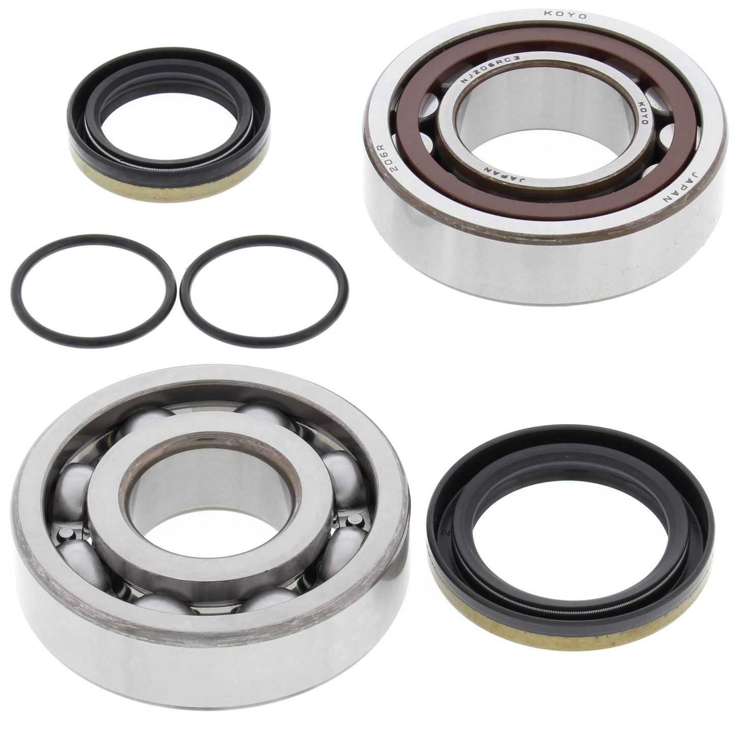 Crank Shaft Bearing Kit Gas-Gas MC125 2021, Husqvarna TC 125 14-15, TC 125 14-22, TC 125 16-17, TC 125 18-19, TC 125 20-22, TE 125 15-16, TE 150 17-19, TE 150i 20-22, KTM EGS 125 98-99, EGS 200 98-99, EXC 125 2009, EXC 125 98-01, EXC 125 98-09, E