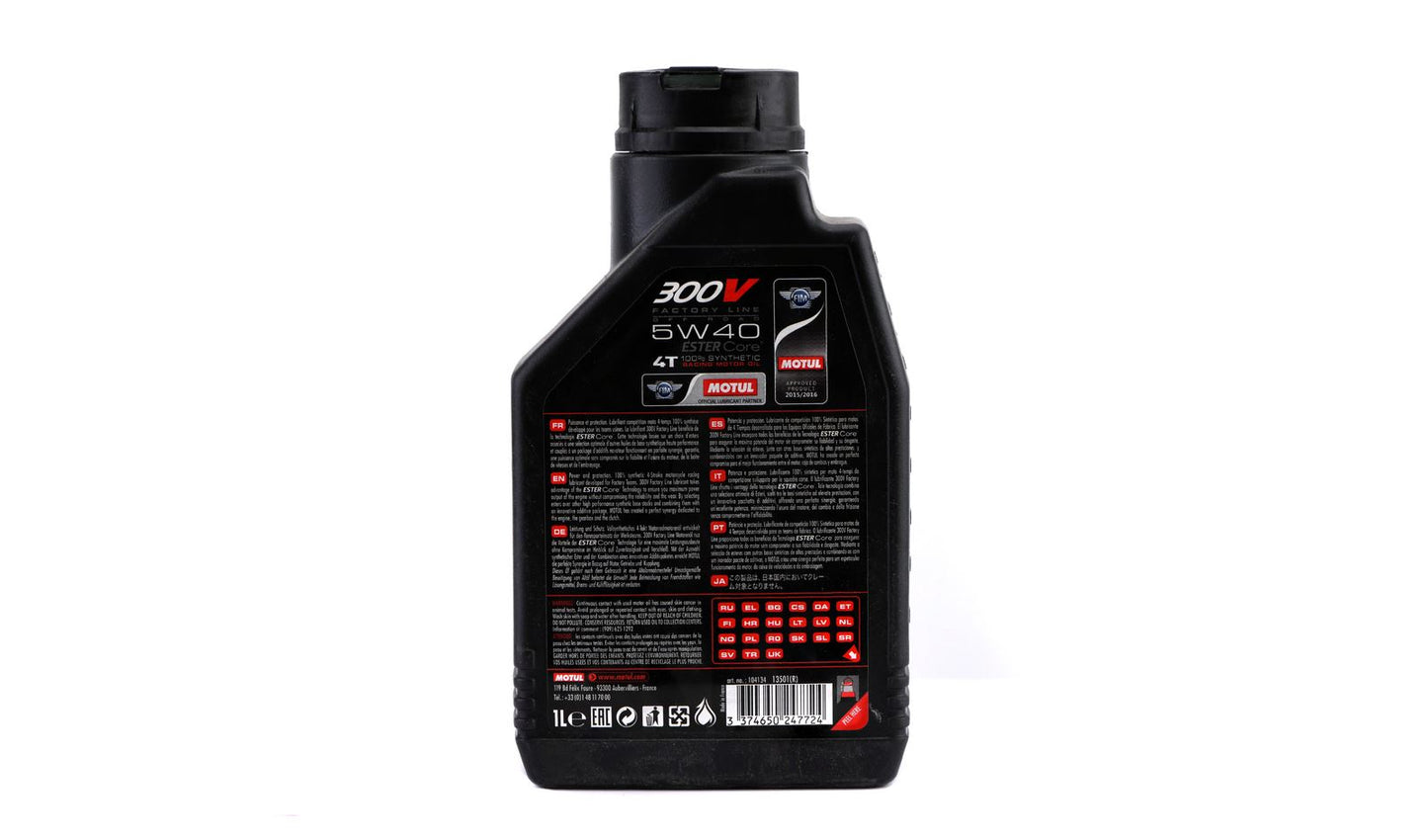 *Motul 300V Factory Line 5w40 4T 100% Synthetic (Off Road)