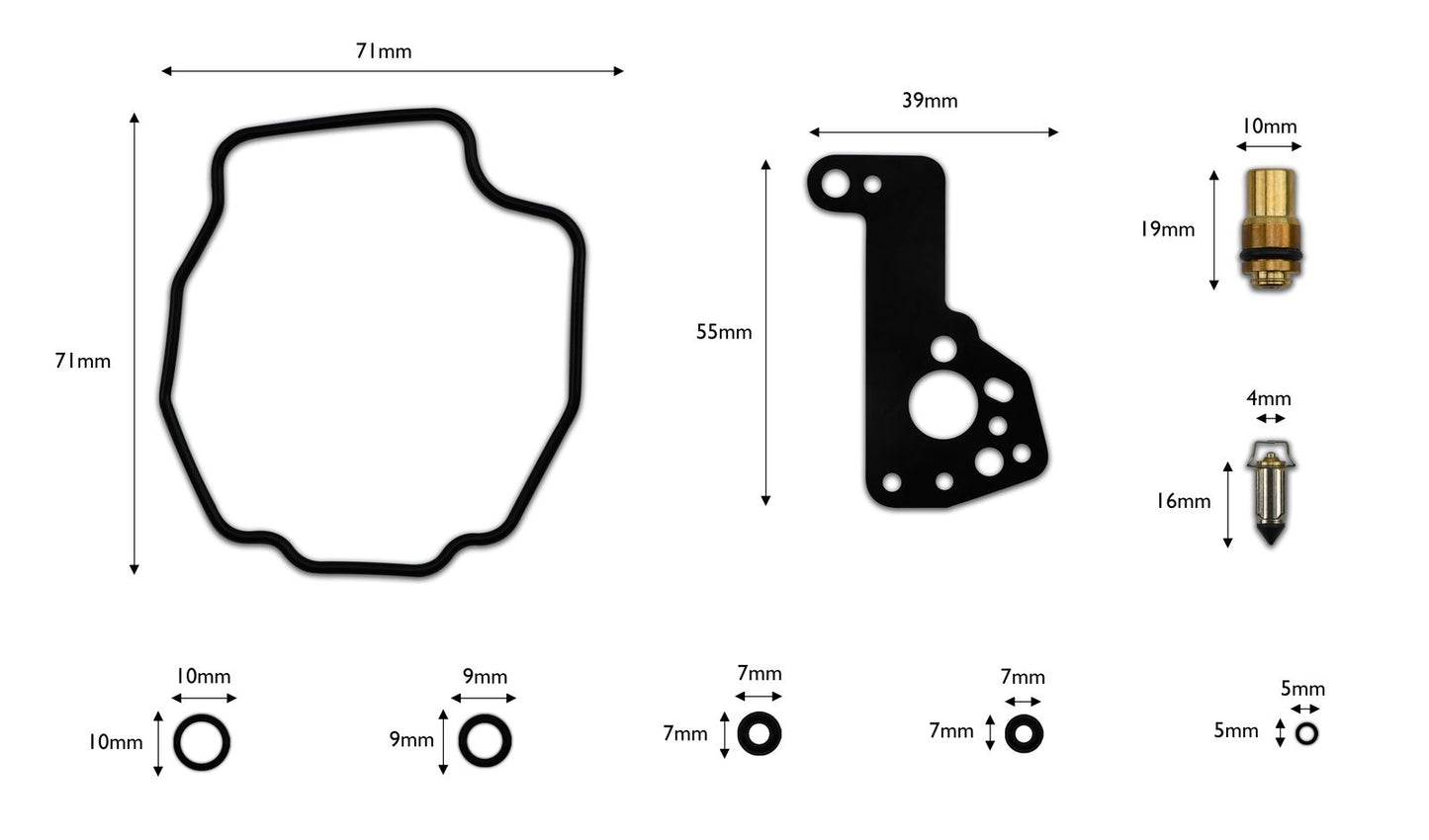 Carb Repair Kit Yamaha VMX1200 V-Max 87-01
