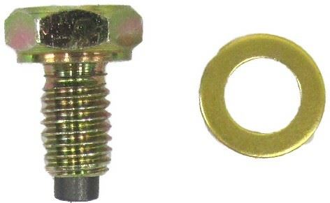 Oil Drain Bolt Magnetic 8mm x 1.25mm, Thread Length 12mm, Magnet Length 2.5mm