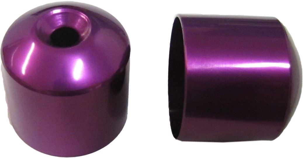 Handlebar Bar End Cover Purple For Honda CBR400RR (Pair)