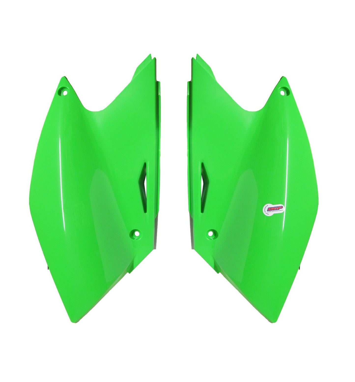 Side Panels Green For Kawasaki KX250F 04-05, Suzuki RMZ250 04-06 (Pair)