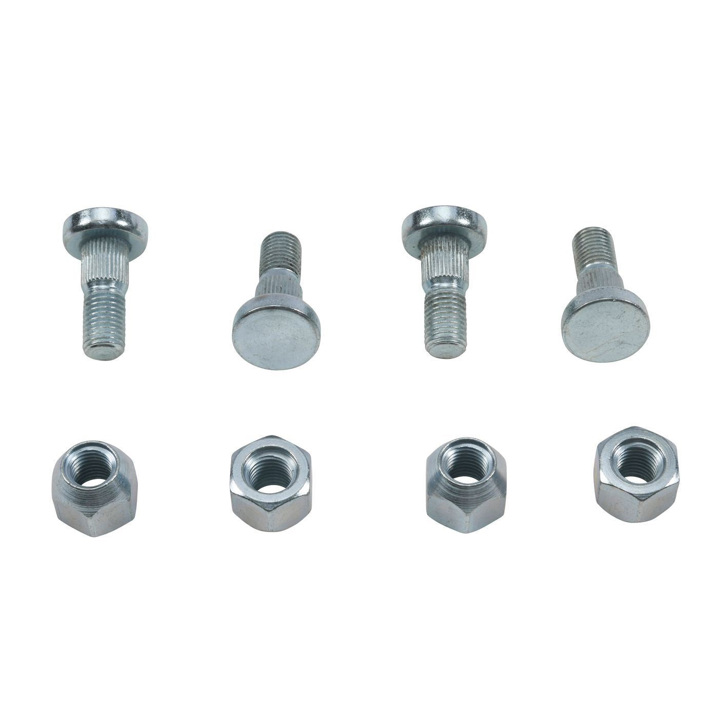 Wheel Stud and Nut Kit Front Arctic Cat 250 2x4 04-05, 250 4x4 03-05, 300 2x4 03-04, 300 4x4 03-05, 350 CR 2012, 350 Utility 4x4 2011, 366 FIS w/AT 08-10, 366 SE FIS w/AT 2011, 400 4x4 14-15, 400 4x4 w/AT 03-04, 400 4x4 w/MT 03-04, 400 FIS 2x4 w/
