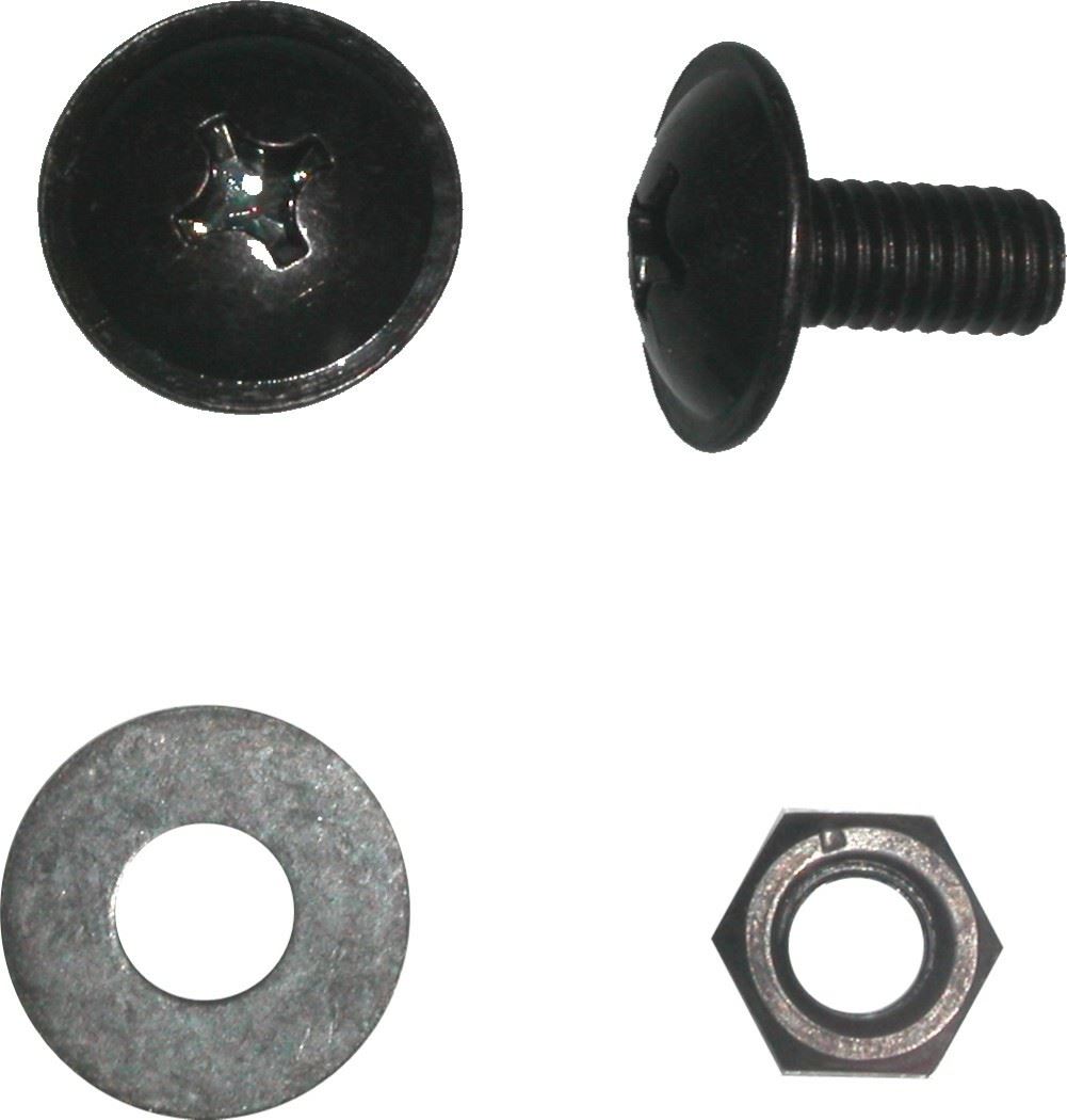 Screws Fairing 6mm x 13mm, Head 16.50mm Black (Pitch 1.00mm) (Per 10)