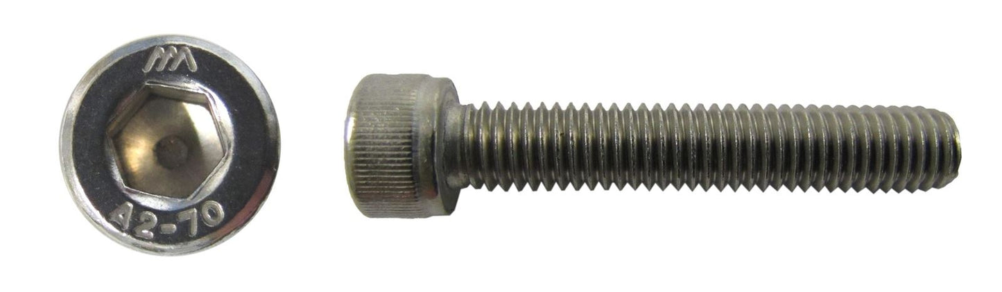 Screws Allen Stainless Steel 8mm x 85mm(Pitch 1.25mm) (Per 20)
