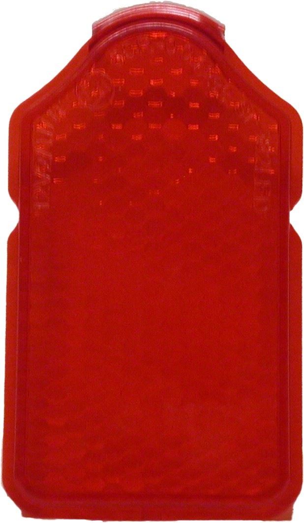 Taillight Lens Red Mini Tombstone 84mm x 46mm