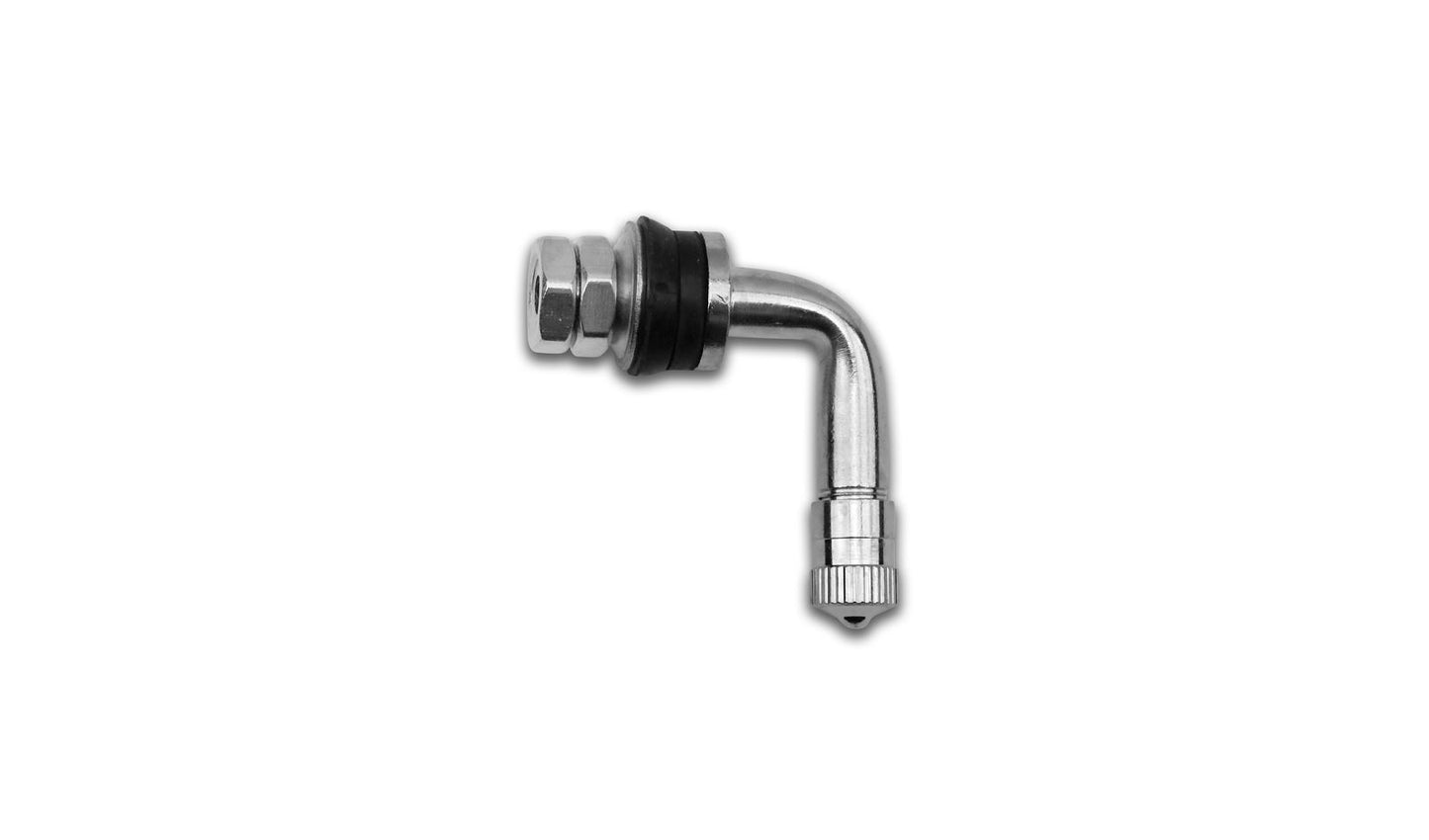 Tubeless Valve 8mm with 90' Bend with Locking Nuts Inside