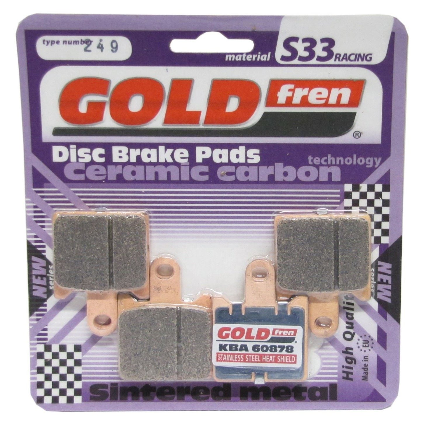 Goldfren Brake Pads S33-249, FA417/4, VD354, SBS838, DP694