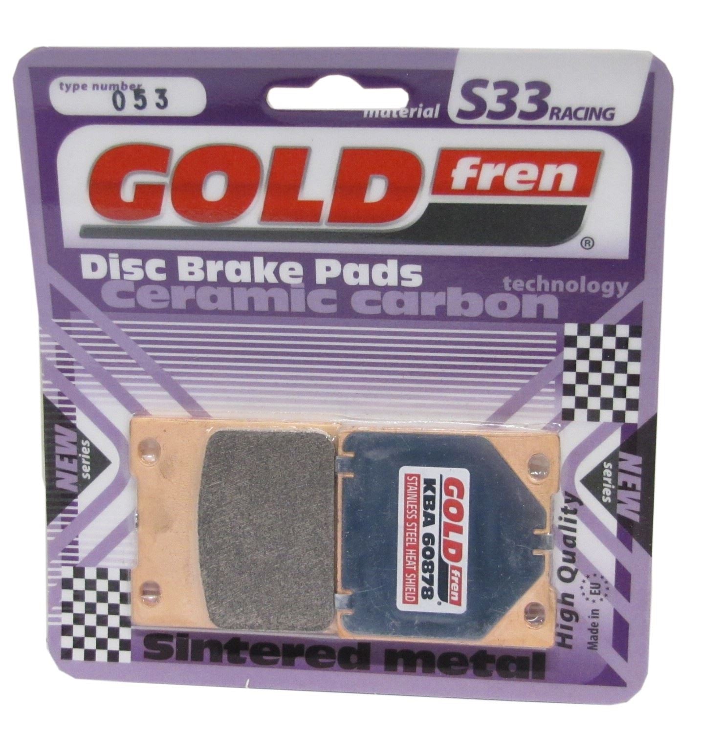 Goldfren Brake Pads S33-053, VD327/2, VD416, FA58, FA161, SBS556