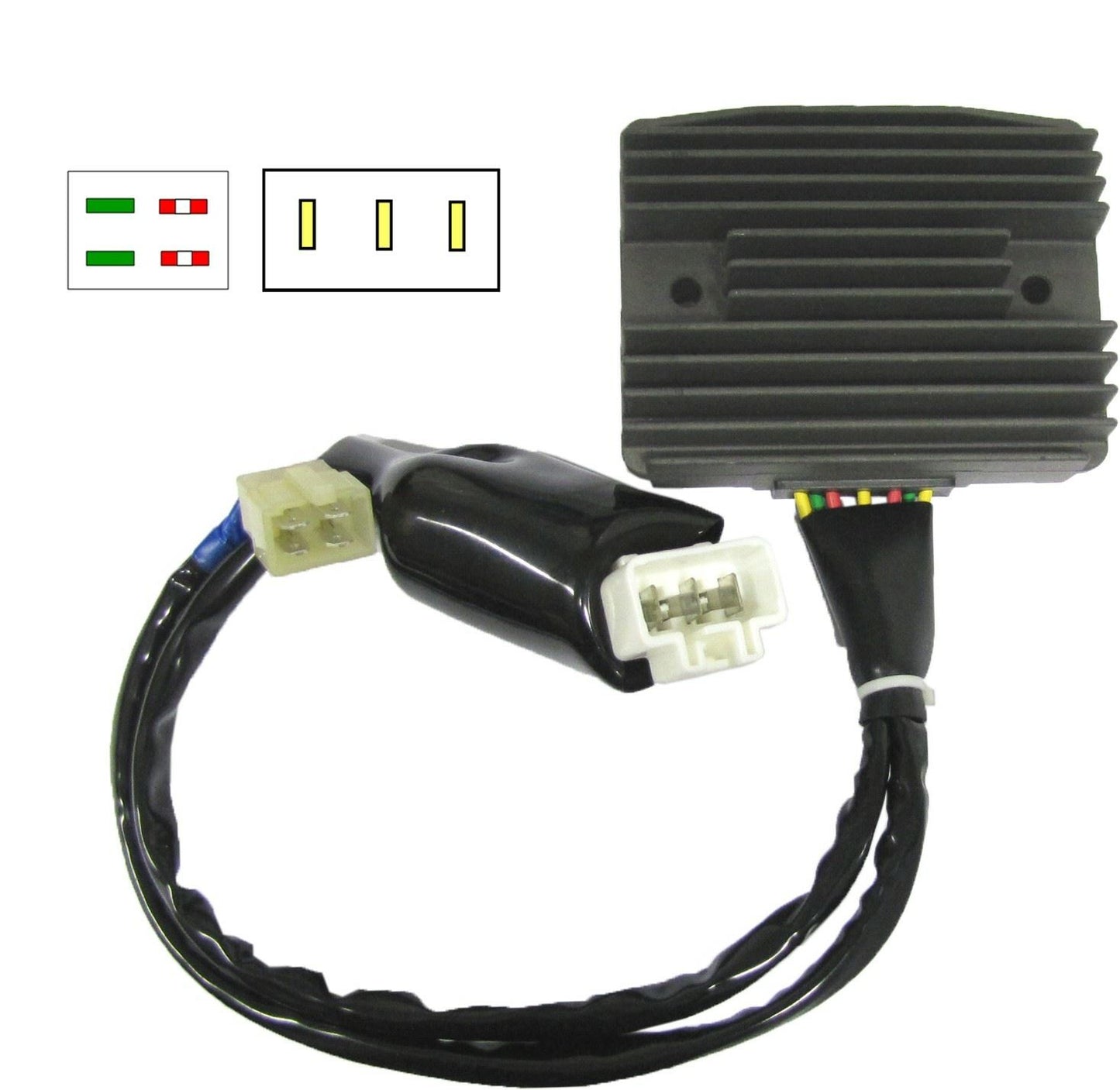 TourMax Regulator/Rectifier Honda CB900F Hornet 04-07 SH689GA OE Refs: 31600-MCZ-D11, 31600-MCZ-D10