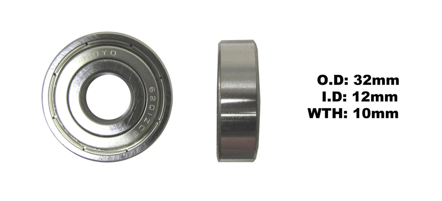 Bearing Koyo 6201ZZ(I.D 12mm x O.D 32mm x W 10mm)