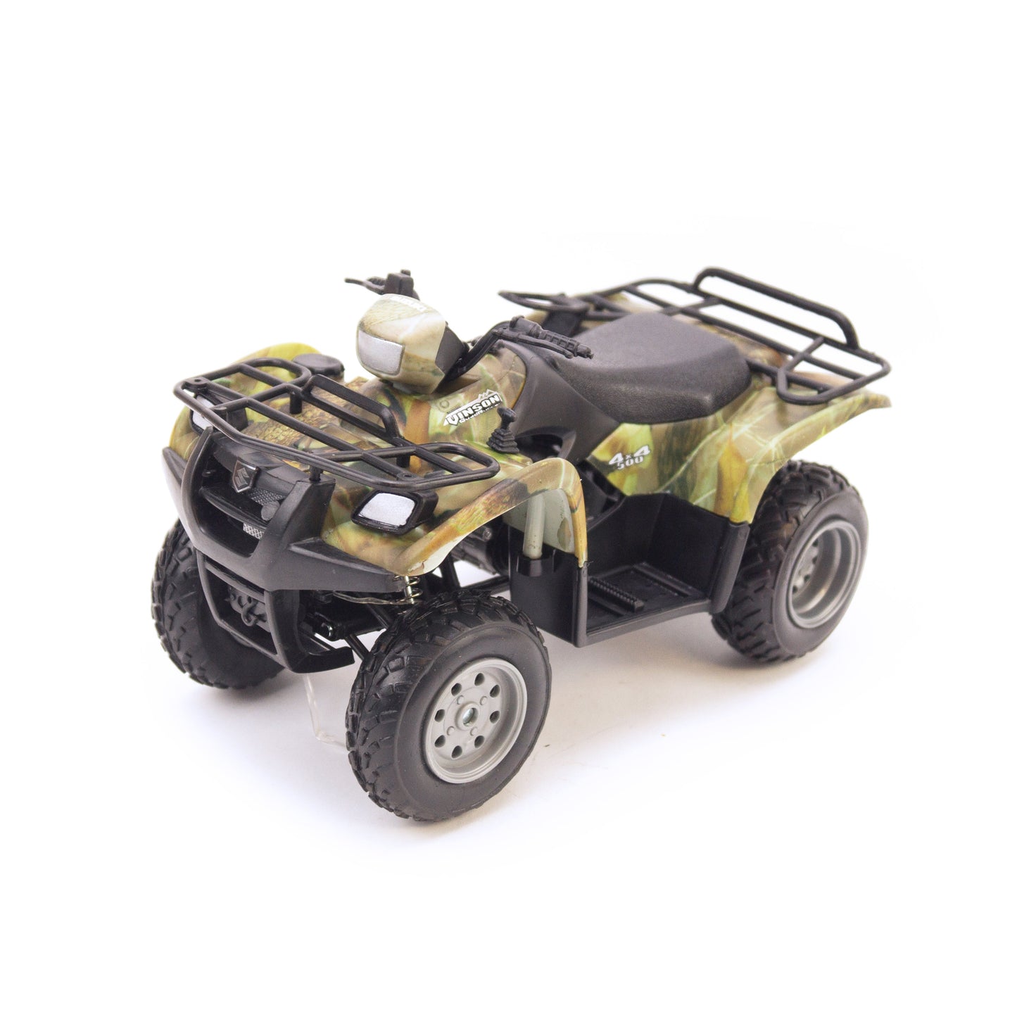NEWRAY DIE CAST MODEL SUZUKI VINSON AUTO 500 4X4 CAMO ATV, SCALE 1:12