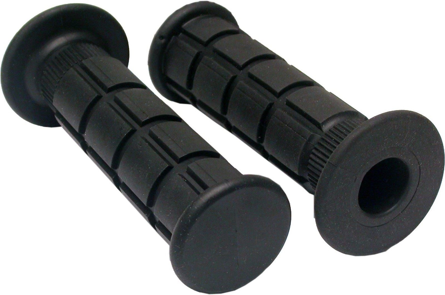 Grips Black Square Dury Style For 7/8" Handlebars (130mm) (Pair)