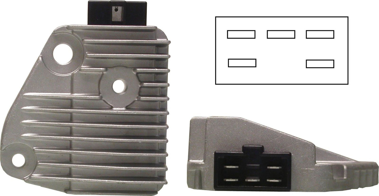 TourMax Regulator/Rectifier Yamaha XVS125 Dragstar 00-04, YP205 Majesty 02-03, YP250 X-Max 05-06, MT-03 06-12, XT660Z Tenere 08-15