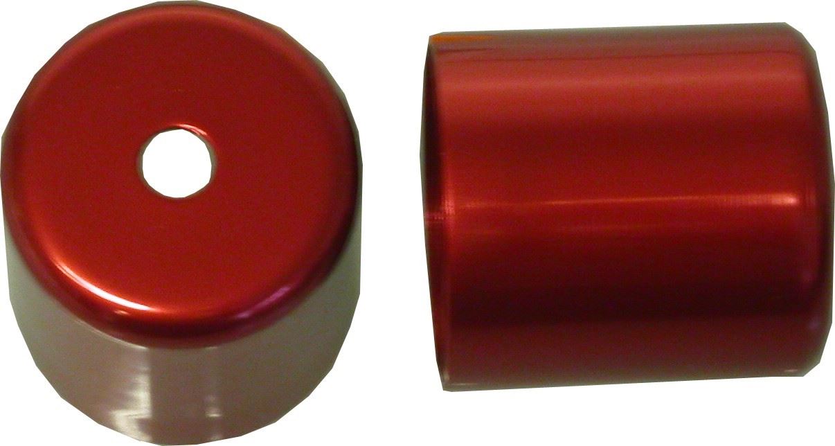 Handlebar Bar End Cover Red For Suzuki GSXR600 GSXR750T V (Pair)