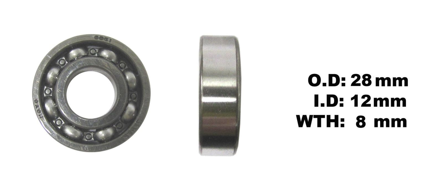 Koyo Bearing 6001-C3 (ID:12mm x OD:28mm x W:8mm)