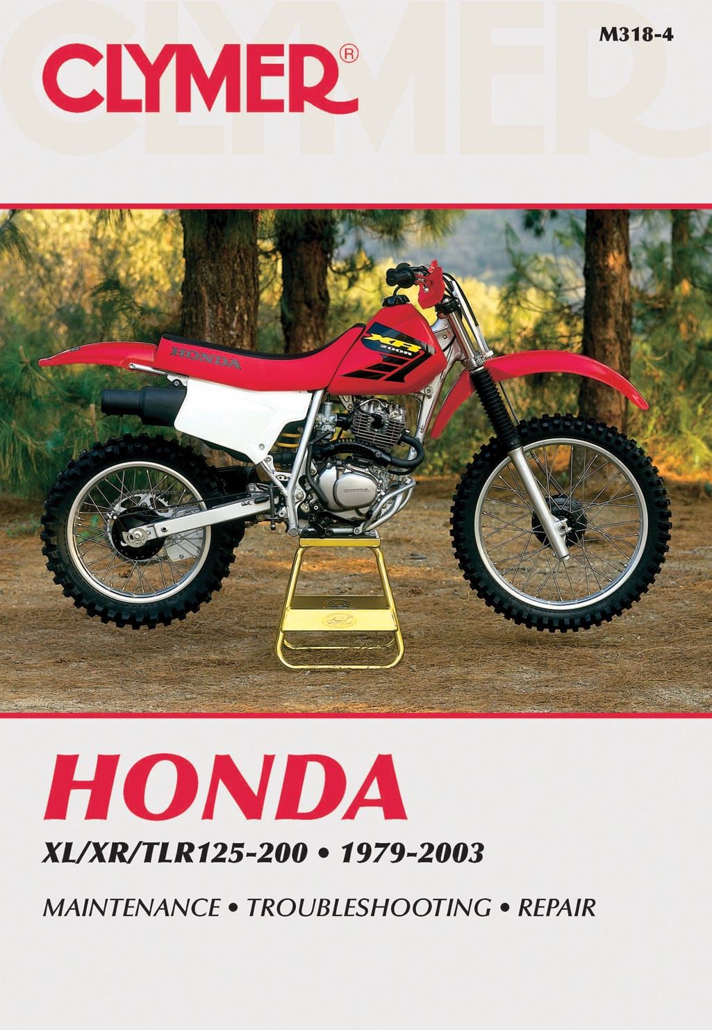 Clymer Manual For Honda XL, XR, TLR125-200 79-03