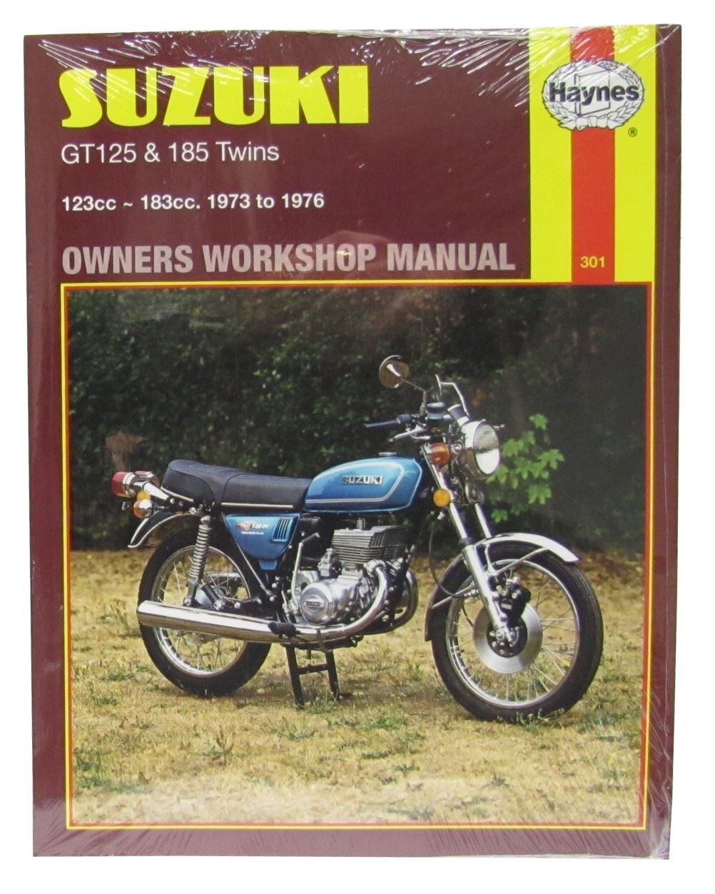 Haynes Manual Suzuki GT125L,M,A 74-76, GT185K,L,M,A 73-76