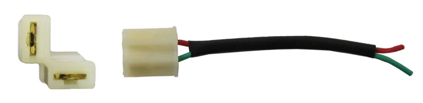 Plastic Connector 2 Pole Spade Female Block with wire