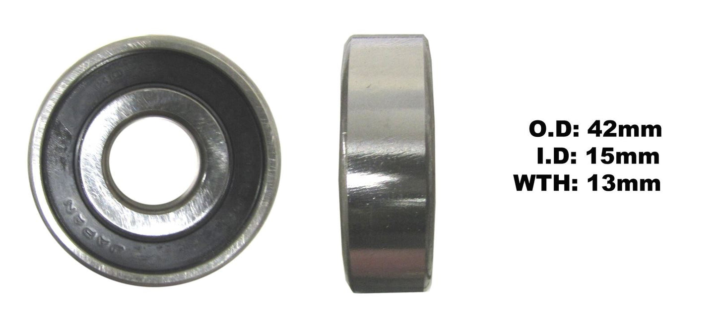 Koyo Bearing 6302-2RS-C3 (ID:15mm x OD:42mm x W:13mm)