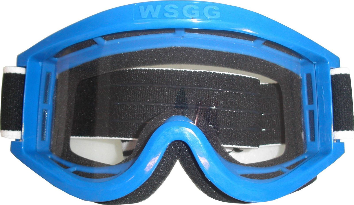 Goggles Off Road Motocross Blue Adult Young Motorbike Clear Lens MX